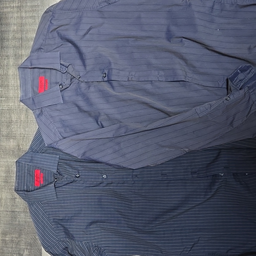 Lot Of 2 Men Alfani Button Up Dress Shirt